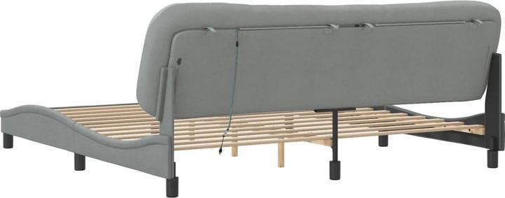 Image du produit VidaXL Cadre de lit avec tissu LED (200 x 200 cm)