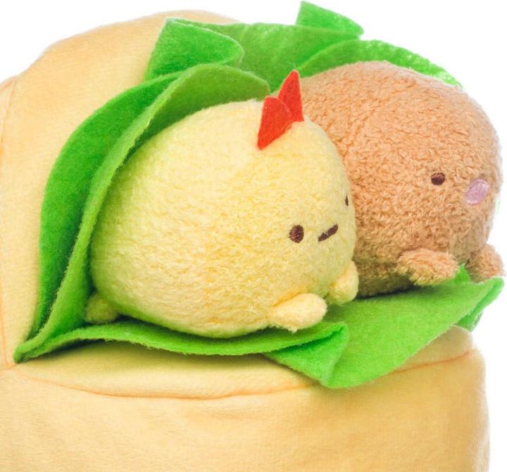 Image du produit AQI Sumikkogurashi Tonkatsu & Ebi Sandwich - Peluche (14 cm)