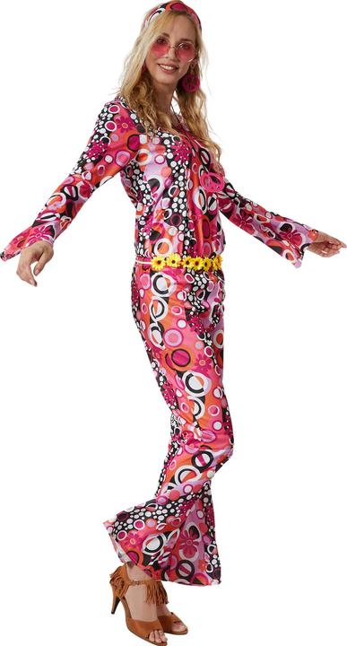 Actual product image tectake Women's Fancy Dress Costume - Hippie Flower Power (L)