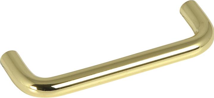Produktbild Hettich Griff Sulis ø 10 mm, LA 96mm, Breite 106 mm, Stahl vermessingt