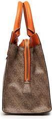 Immagine prodotto Guess Alisa, Synthetic Leather, Textile Bag, 4G Logo, Latte/Orange, hwsg81