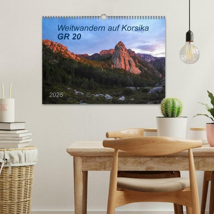 Produktbild Weitwandern auf Korsika GR 20 (Wandkalender 2025 DIN A3 quer), Monatskalender (A3, Deutsch)