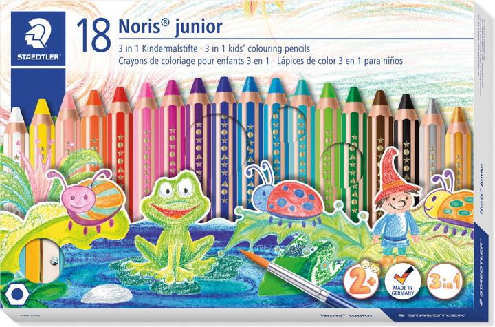 Staedtler Crayon Noris jun 18ST (Multicoloured, 18 x)