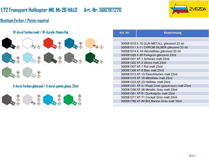 Immagine prodotto Carson 1:72 Elicottero da trasporto MIL Mi-26 HALO