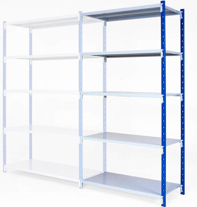 Actual product image Manorga Add-on heavy-duty shelving ZA22605NST light grey 125.0 x 60.0 x 200.0 cm