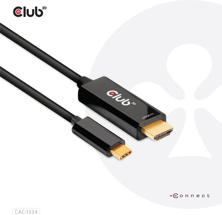 Produktbild Club 3D HDMI (Typ A) — USB Typ C (1.80 m, HDMI, USB Typ C)