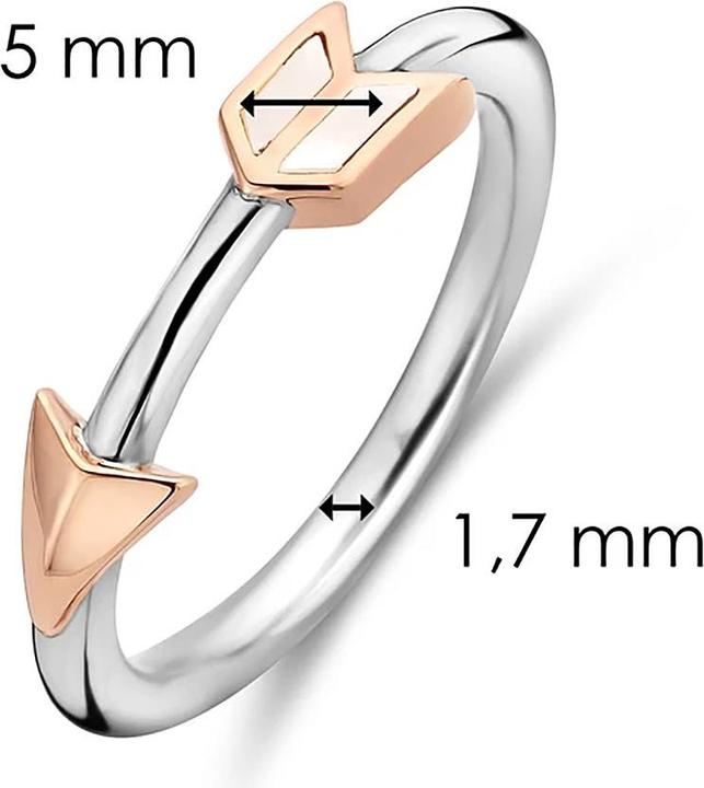 Produktbild Ti Sento Milano Ring Pfeil Perlmutt bicolor 12198MW (52, 925 Silber)