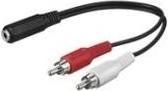 Image du produit Goobay Câble stéréo 3,5 mm - Cinch (Adaptateur de casque)