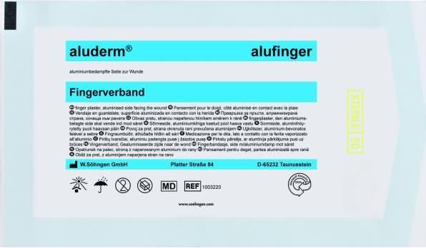 Actual product image Söhngen ® Tube dressing finger sterile polyester fleece aluminium vapourised white (1 x)