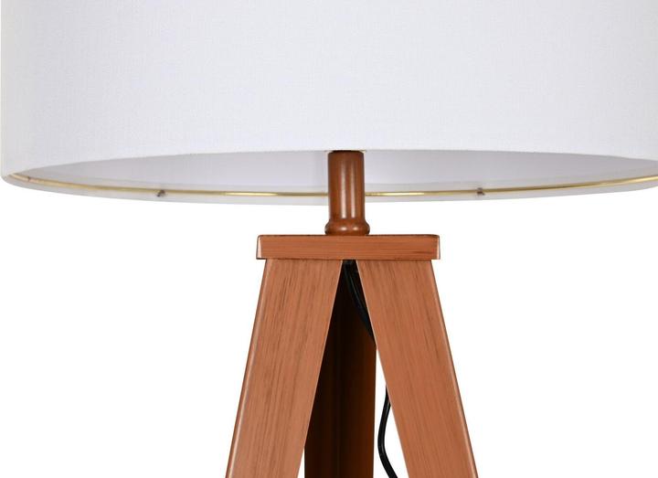 Actual product image Esprit Floor Lamp Home Brown Wood Metal Aluminium 40 x 40 x 153 cm (3 Pieces)