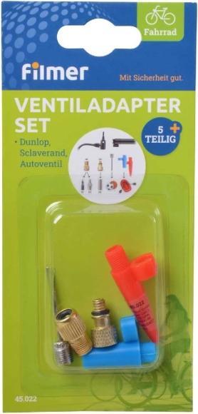 Image du produit Filmer Adaptateur de valve, kit d'adaptateur de pompe 5 pièces (Jeu d'adaptateurs de soupapes)