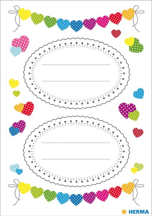 Actual product image HERMA Birthday stickers