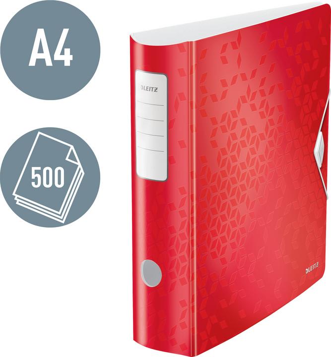 Image du produit Leitz Classeur A4 8cm Active rouge (A4, 82 mm, 1 pièce(s))