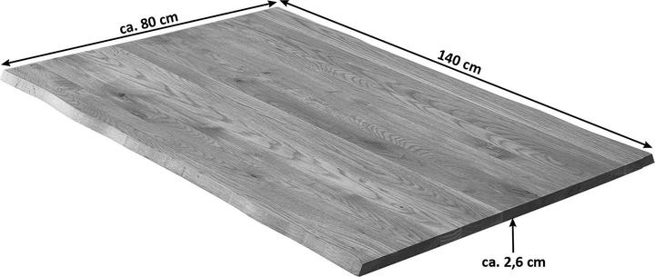 Image du produit SAM SESSA Baumkante massiv Wildeiche (140 x 80 x 3 cm)