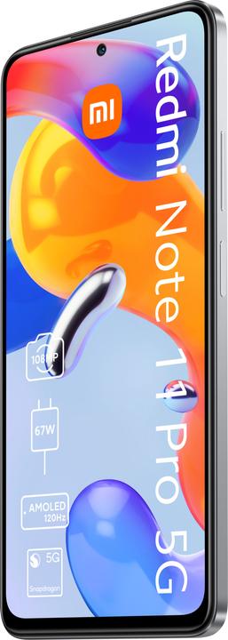 Image du produit Xiaomi Redmi Note 11 Pro 5G (6GB) (128 Go, Blanc polaire, 6.67", Double SIM hybride, 108 Mpx, 5G)