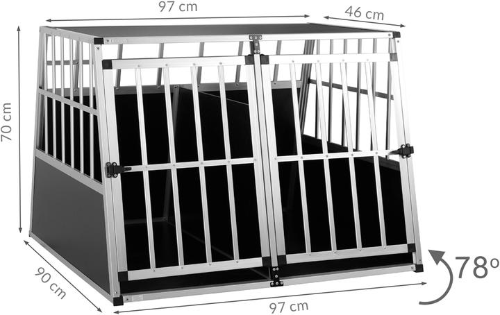 Actual product image Cadoca Dog kennel (Dog, Safety closure)