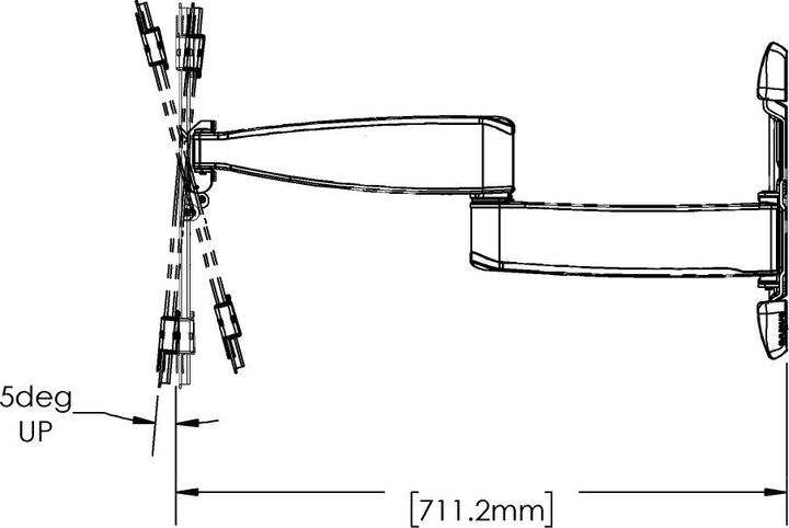 Immagine prodotto Sanus VLF728-B2 (Muro, 90", 48 kg)