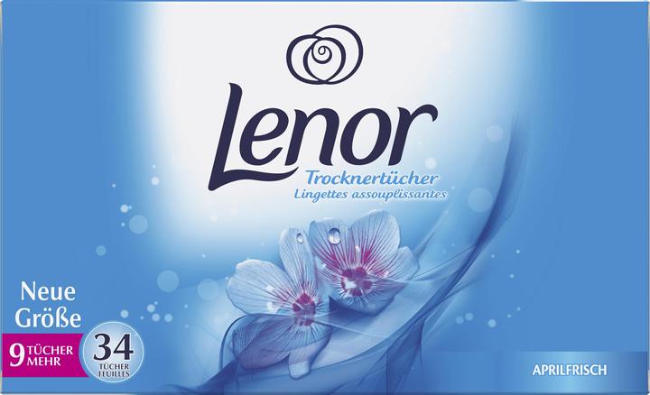 Lenor Trocknertücher Aprilfrisch (34 Waschgänge, Waschtücher)