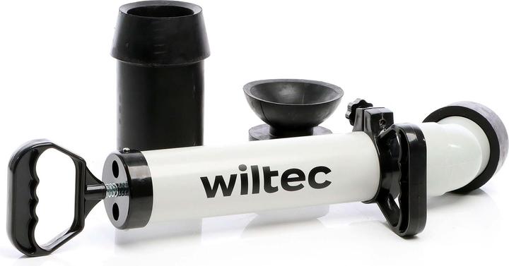 Wiltec Hochdruck Rohrreinigungspumpe Abflussreiniger Rohrreiniger Waschbecken WC (1 Stk.)
