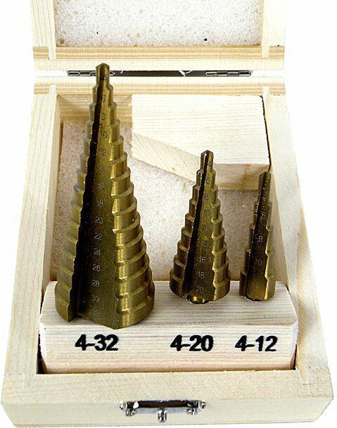 Produktbild Silver Ein allmählicher Bohrer setzte 3 PCs. /4-32 mm (Ø 4-32mm)
