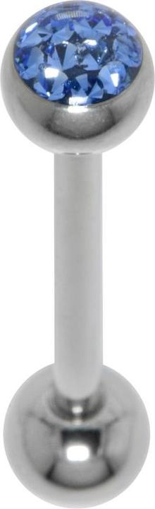 Bijouteria Zungenpiercing (Kristall, Chirurgenstahl 316L, Epoxiharz)