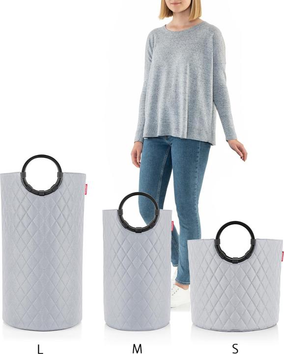 Produktbild reisenthel Wäschekorb Frame Rhombus 30 l, Hellgrau (30 l)