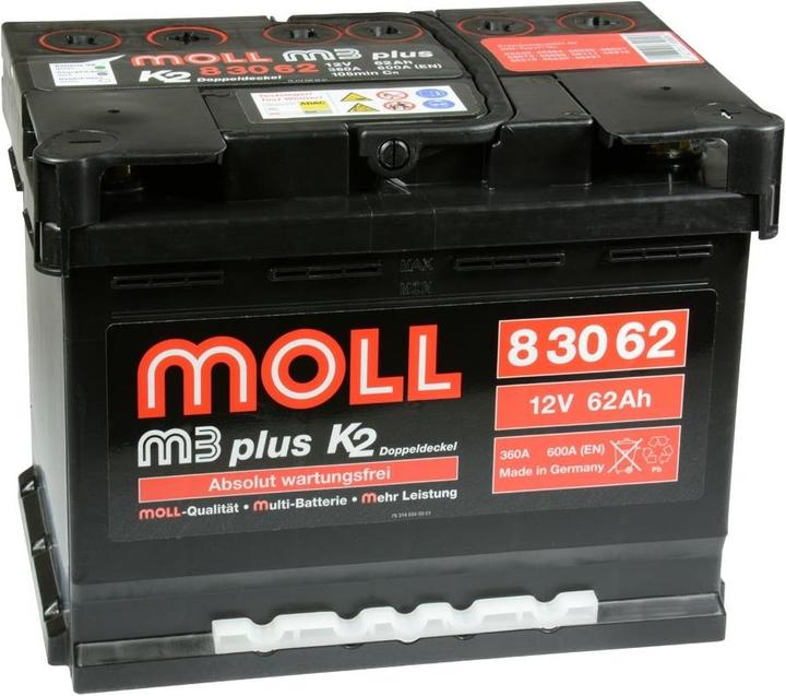Image du produit MOLL M3-Plus (12 V, 62 Ah, 600 A)