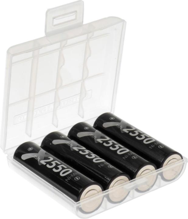 Actual product image XCell NiMh rechargeable battery Mignon AA 2550 mAh 4-pack box (4 pcs., Device specific, 2550 mAh, Rechargeable battery)