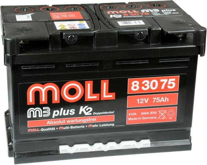 Actual product image MOLL M3-Plus (12 V, 75 Ah, 680 A)
