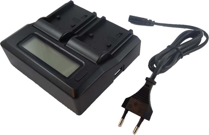 Actual product image AGI Dual charger compatible with Sony NP-FM500H