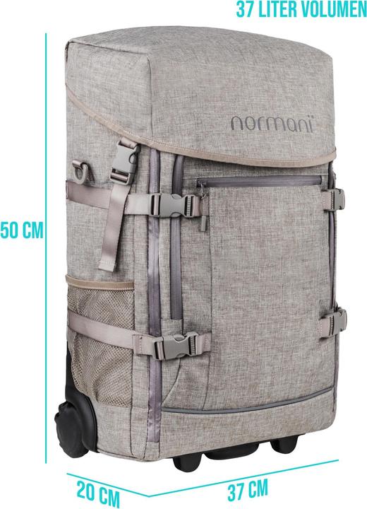 Produktbild Normani Reisetasche mit Rucksack (42 l, Handgepäck (bis 50l))