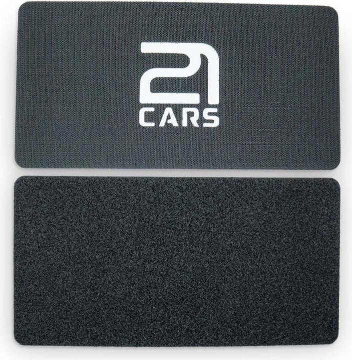 Produktbild 21cars Klett Wechselschild Nummernschild Kennzeichenhalter | Rahmenlos (Hochformat)