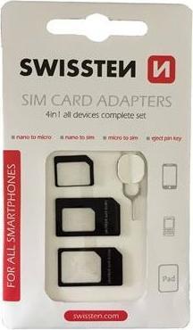 Swissten SIM adapter 4in1