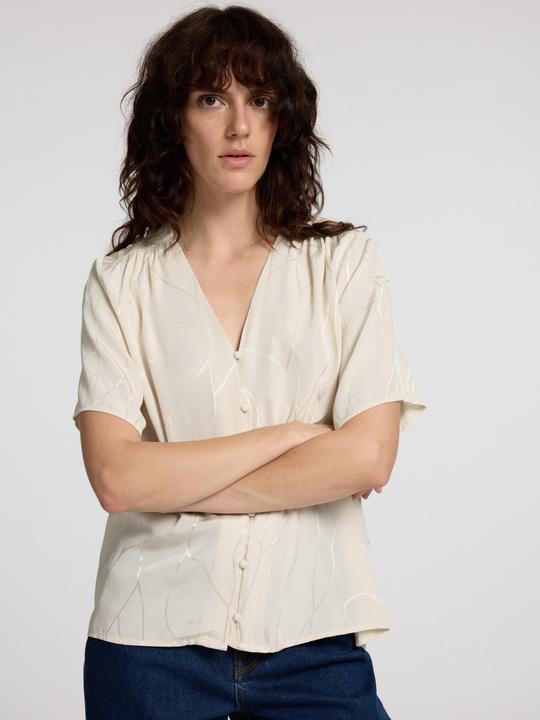 Actual product image Selected Femme Print top with V-neck (38)