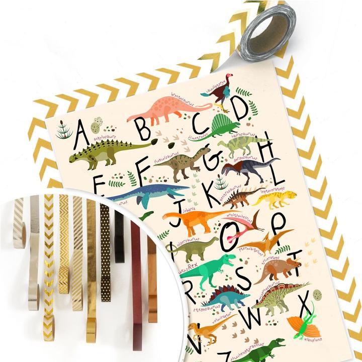 Image du produit Trenddeko Alphabet des dinosaures (24 x 30 cm)