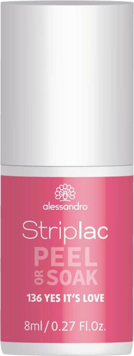 Produktbild Alessandro Striplac Peel or Soak Yes it's love 8 ml (Altrosa, Rosa, Abziehbarer Nagellack)