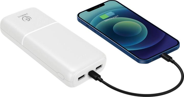 Produktbild Rebeltec powerbank P20 10W 20000mAh weiss (20000 mAh, 10 W, 74 Wh)