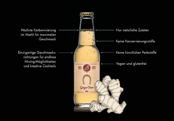Produktbild Three Cents Ginger Beer (24 x 20 cl)