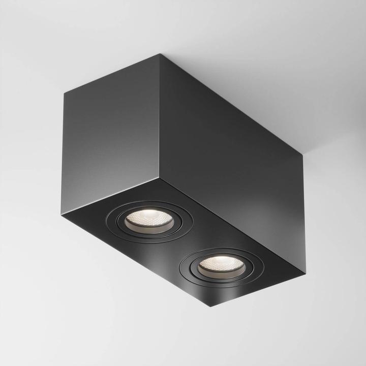 Image du produit Maytoni Atom plafonnier, lampe de plafond 2x GU10 noir (GU10)