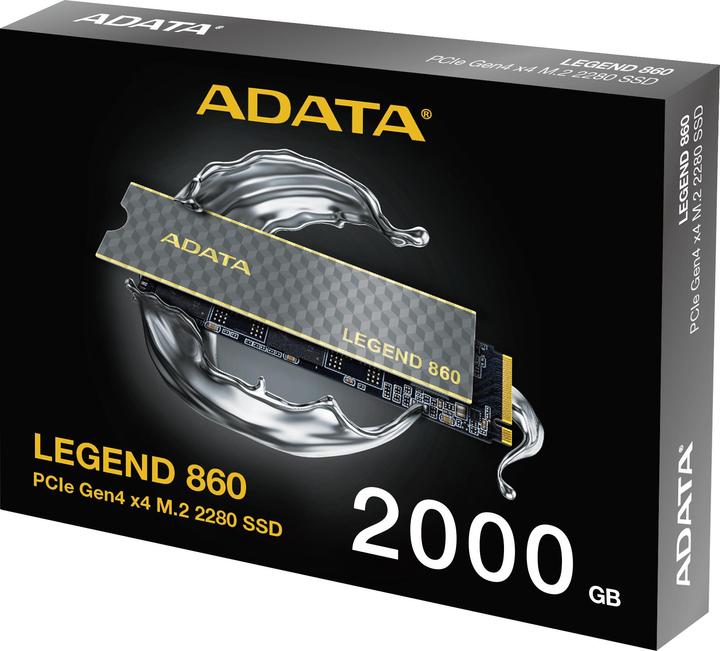 Actual product image Adata Dysk SSD LEGEND 860 2TB PCIe 4x4 6000/5000 MB/s M.2 (2000 GB, M.2 2280)