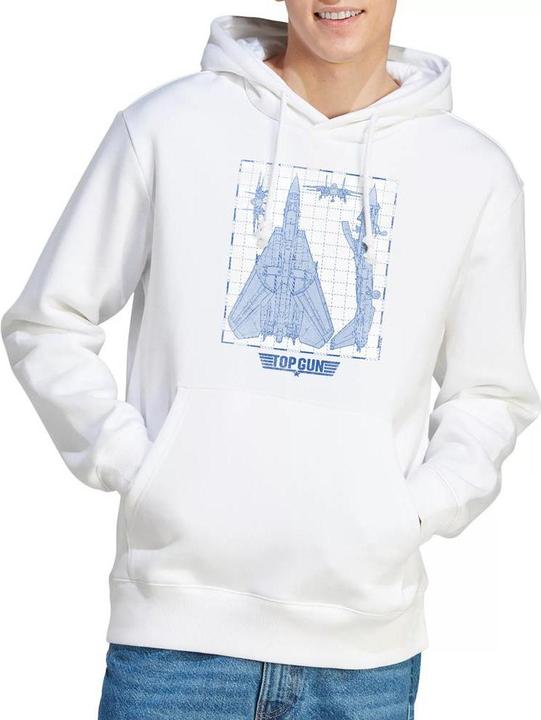 Immagine prodotto Top Gun Felpa con Cappuccio Diagramma del Jet Uomo (XL)