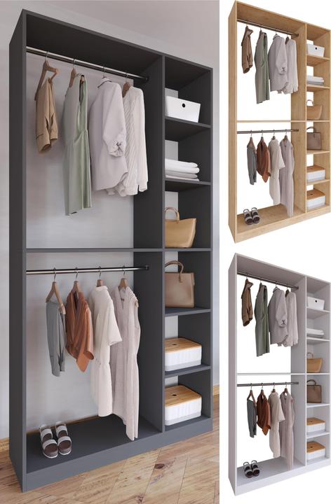Produktbild VCM Holz begehbarer Kleiderschrank PalosaXL (110 x 35 x 211 cm)