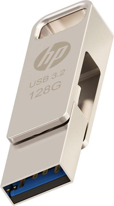 Actual product image PNY USB 3.2 HP 128GB X206C OTG TYPE-C METAL (128 GB, USB-A, USB-C)