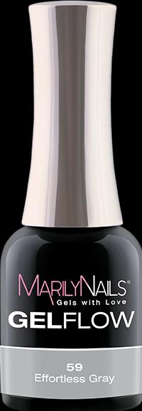 Marily Nails GELFLOW – 59 Effortless Grey (Effortless Grey, UV-Gel Lack)