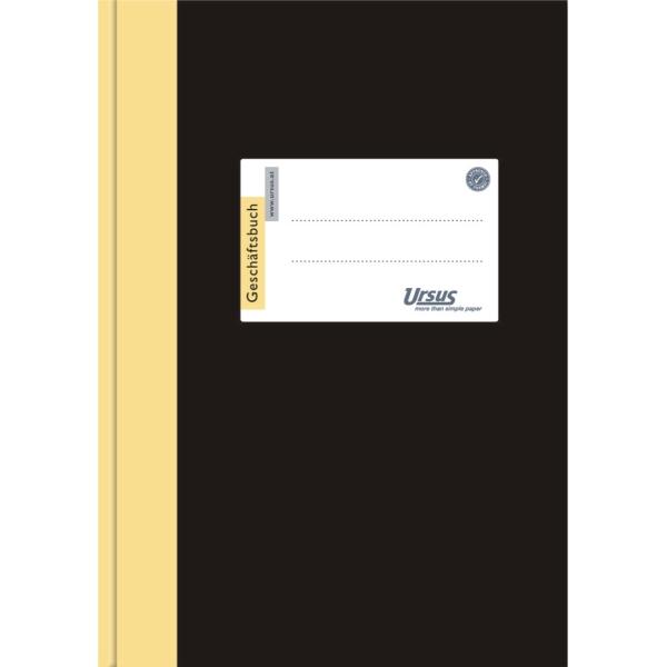 Produktbild Ursus ® Geschäftsbuch DIN A5 liniert schwarz 96 Bl. (A5, Liniert)