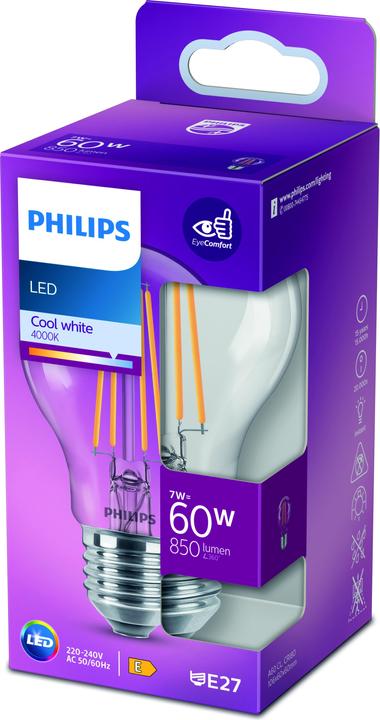 Actual product image Philips Led Cool (E27, 7 W, 250 lm, 1 x, E)