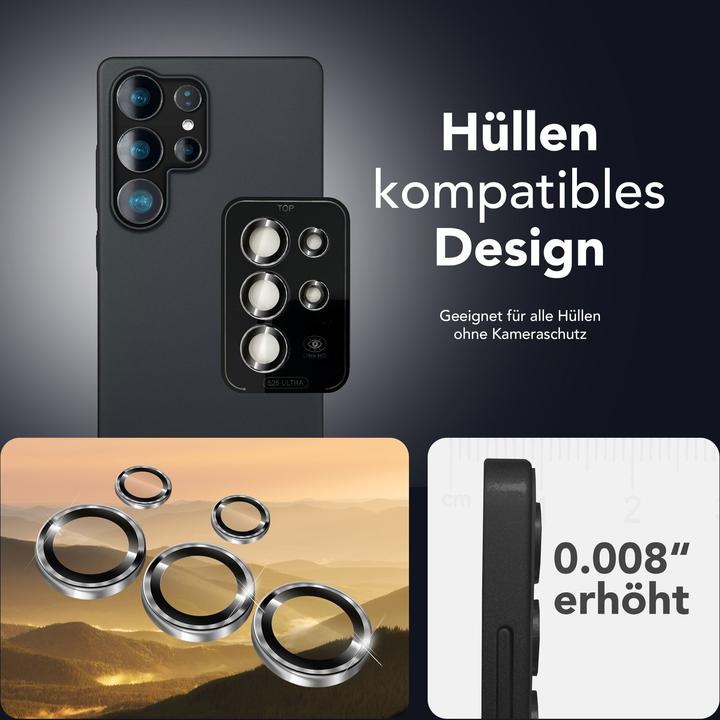 Produktbild Nalia Focus.Pro CLX - Kameraschutz Linsenglas Reflexionsfrei - Camera Lens Protector (1 Stück, Samsung Galaxy S25 Ultra)