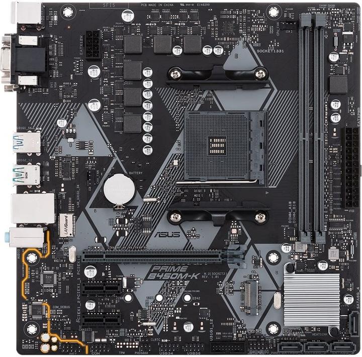 Produktbild ASUS Prime B450M-K (AM4, AMD B450, mATX)