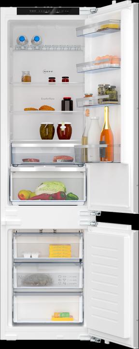 Actual product image Neff N 50, Einbau Kühl-Gefrierkombination mit Gefrierfach unten, 193.5 x 55.8 cm, Flachscharnier, KI7962F (290 l)