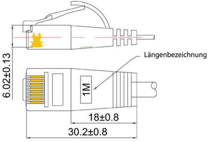 Actual product image Wirewin Network cable (UTP, CAT6, 20 m)